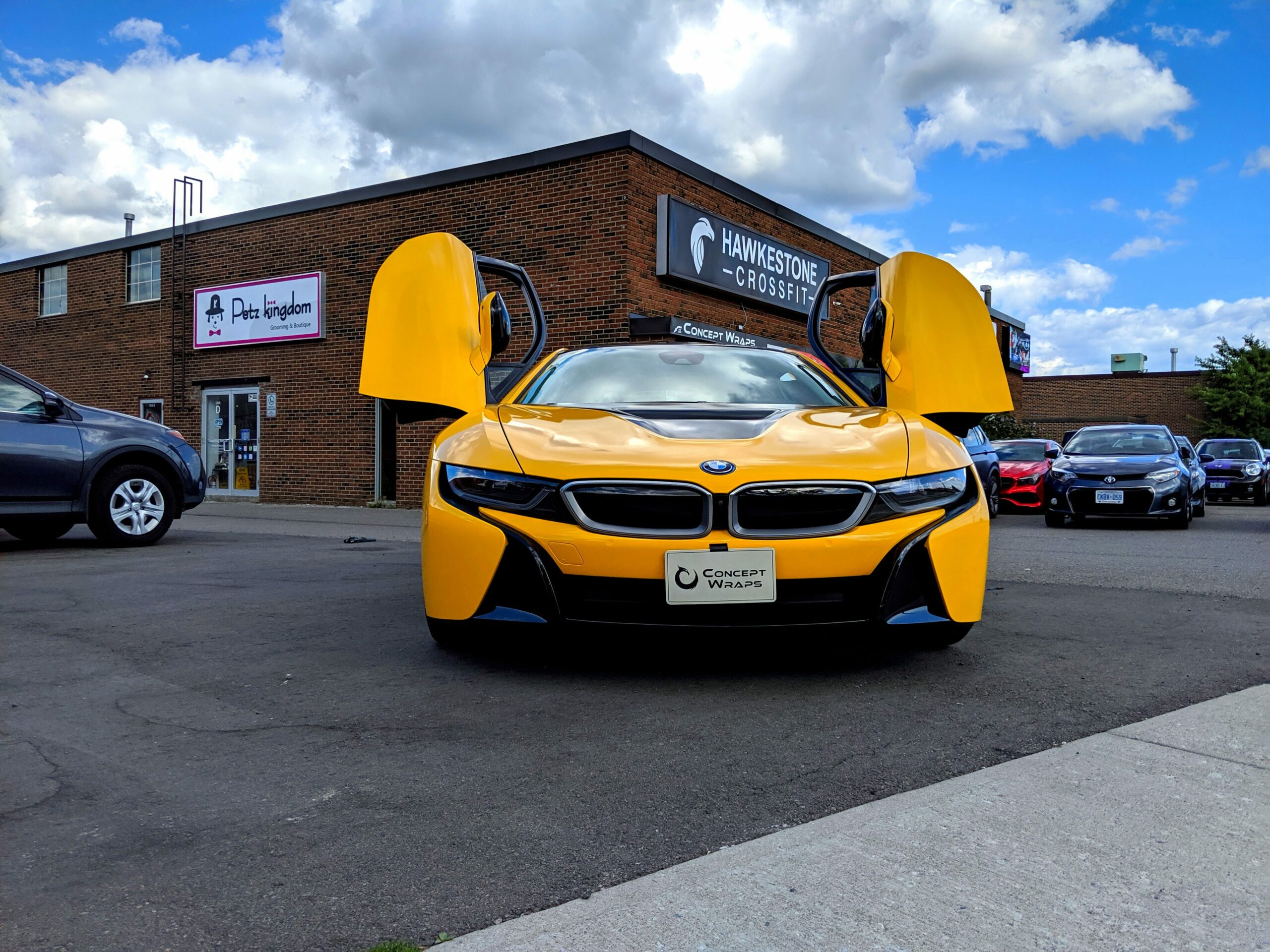 Yellow bmw