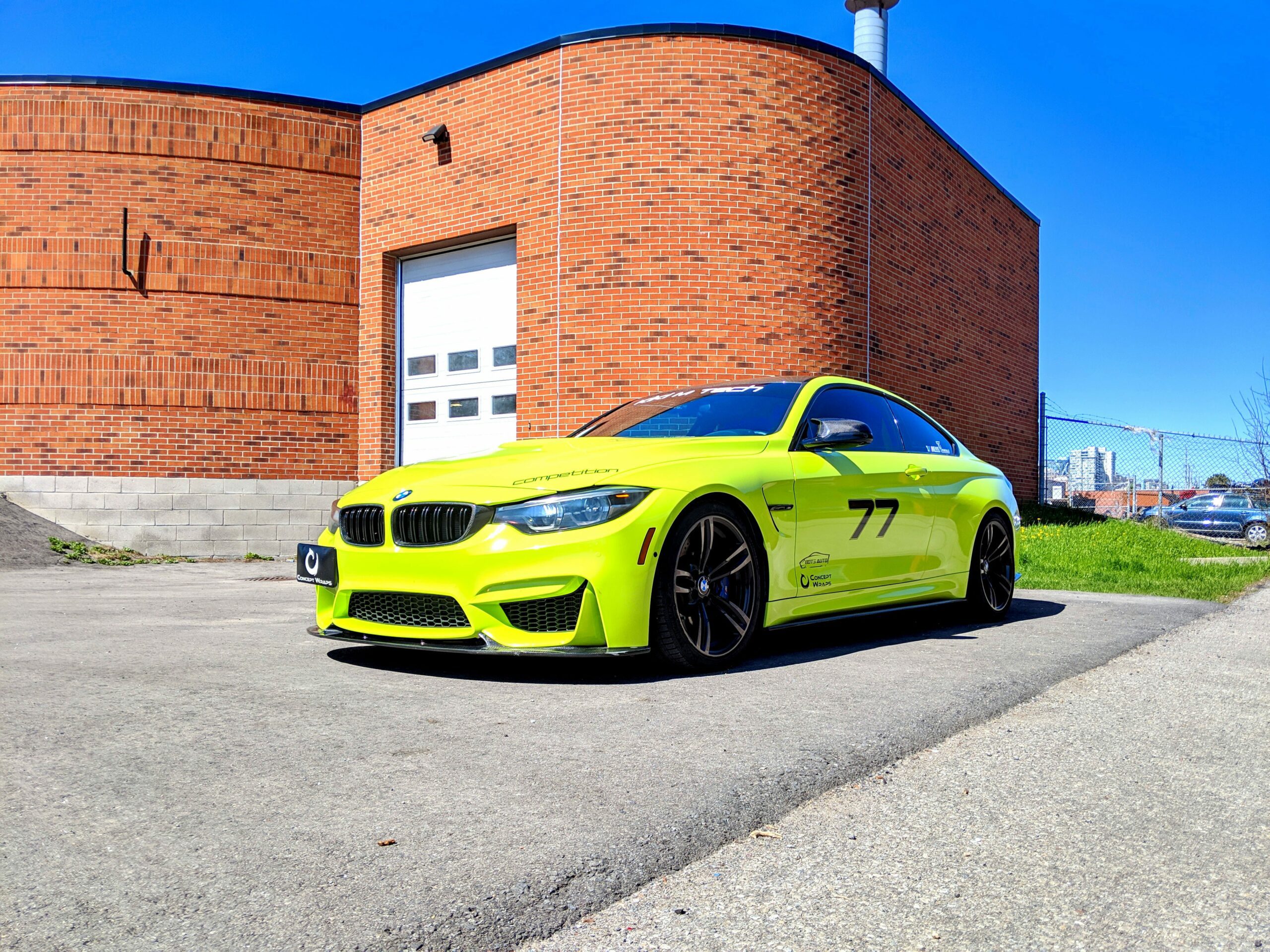 BMW M4 Lime Green Concept Wraps