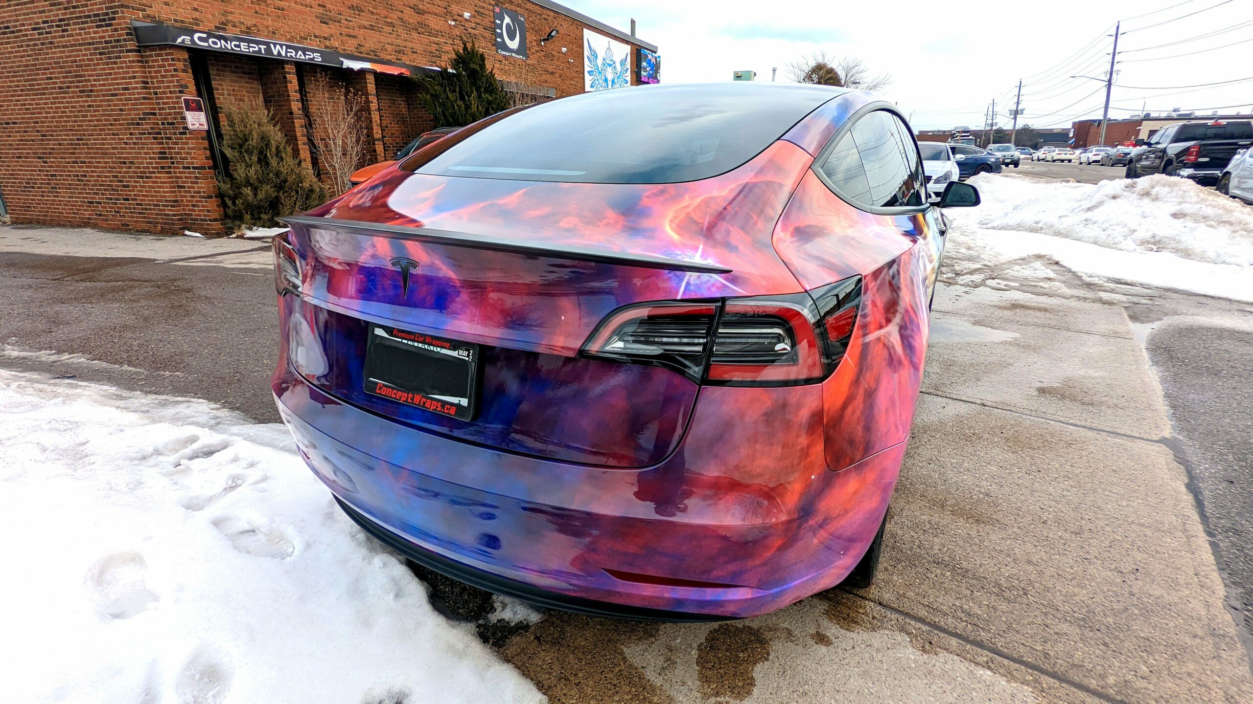 Tesla Model Y Galaxy Print - Concept Wraps