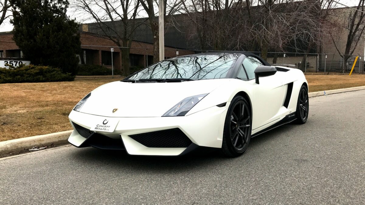 Concept Wraps PPF And Vinyl Are Our Obsession Hexis Bodyfence   1Lamborghini Gallardo Satin Pearl White 1200x675 