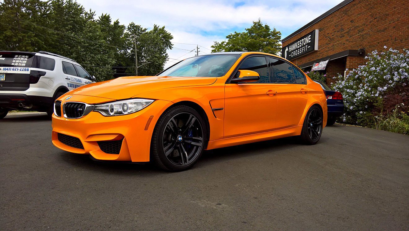 BMW M3 Gloss Bright Orange - Concept Wraps