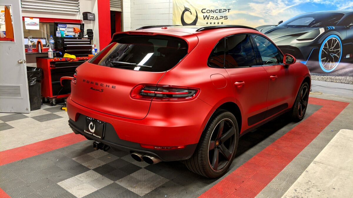 Porsche Macan GTS Iced Red Titanium - Concept Wraps