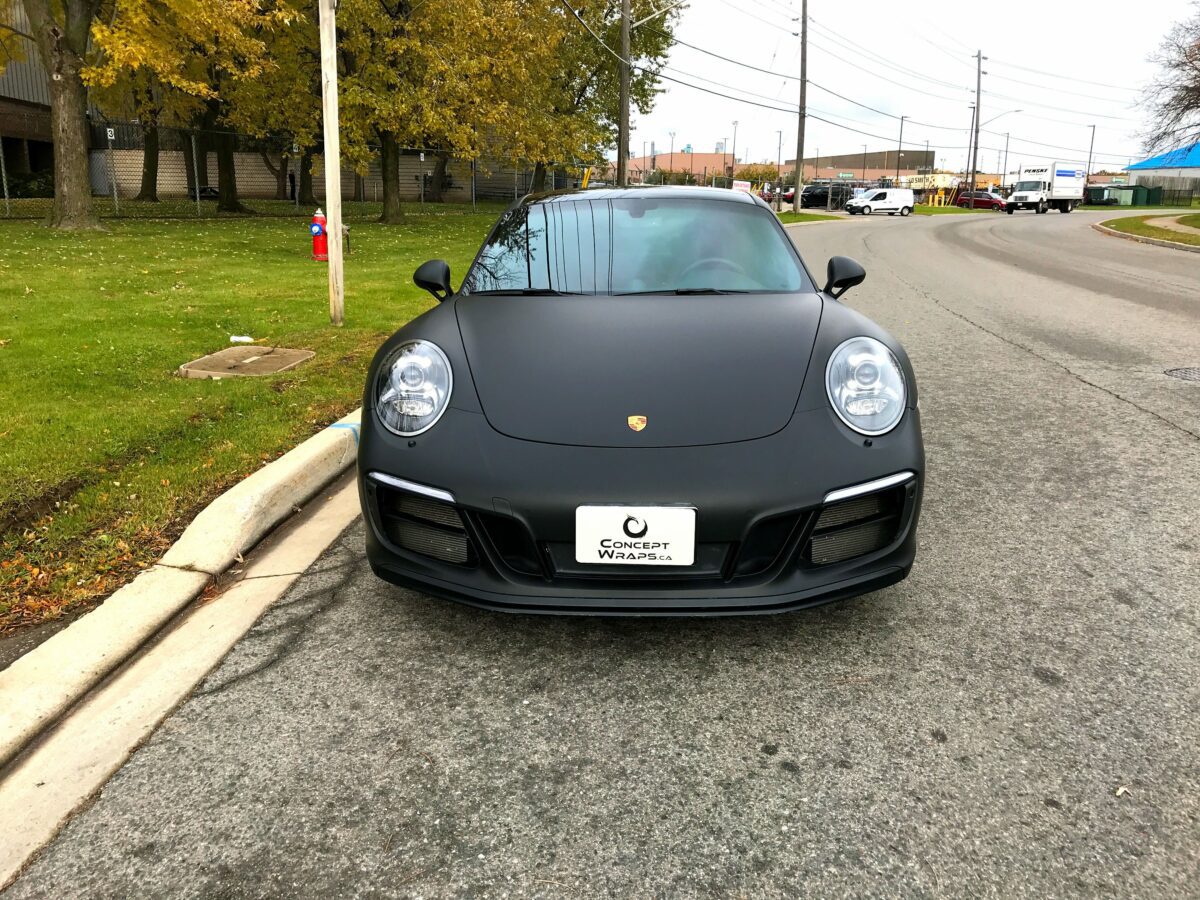 Porsche 911 GTS Matte Black - Concept Wraps