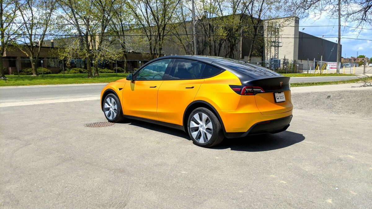 Tesla Model Y Energetic Yellow - Concept Wraps