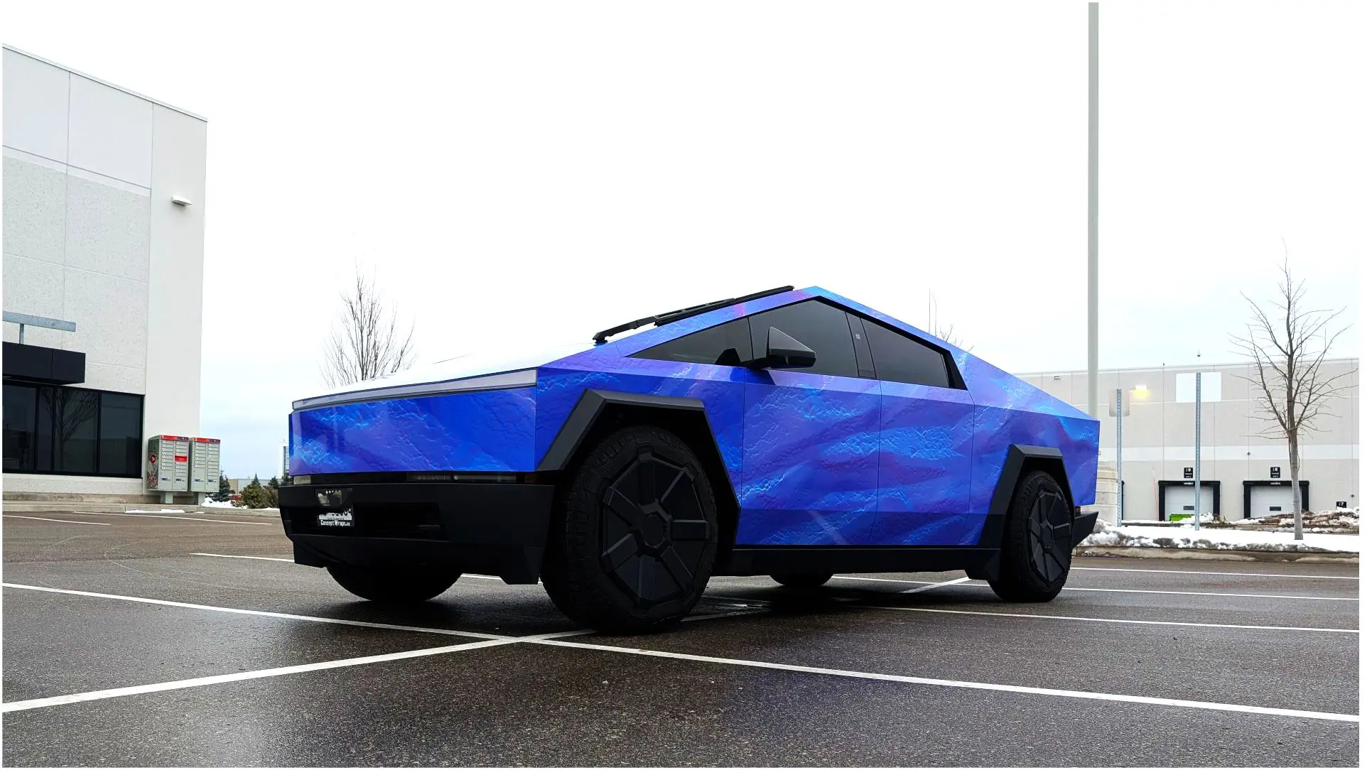 Cybertruck Print+clear ppf